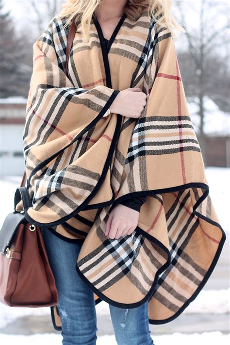 burberry poncho fake|burberry inspired poncho.